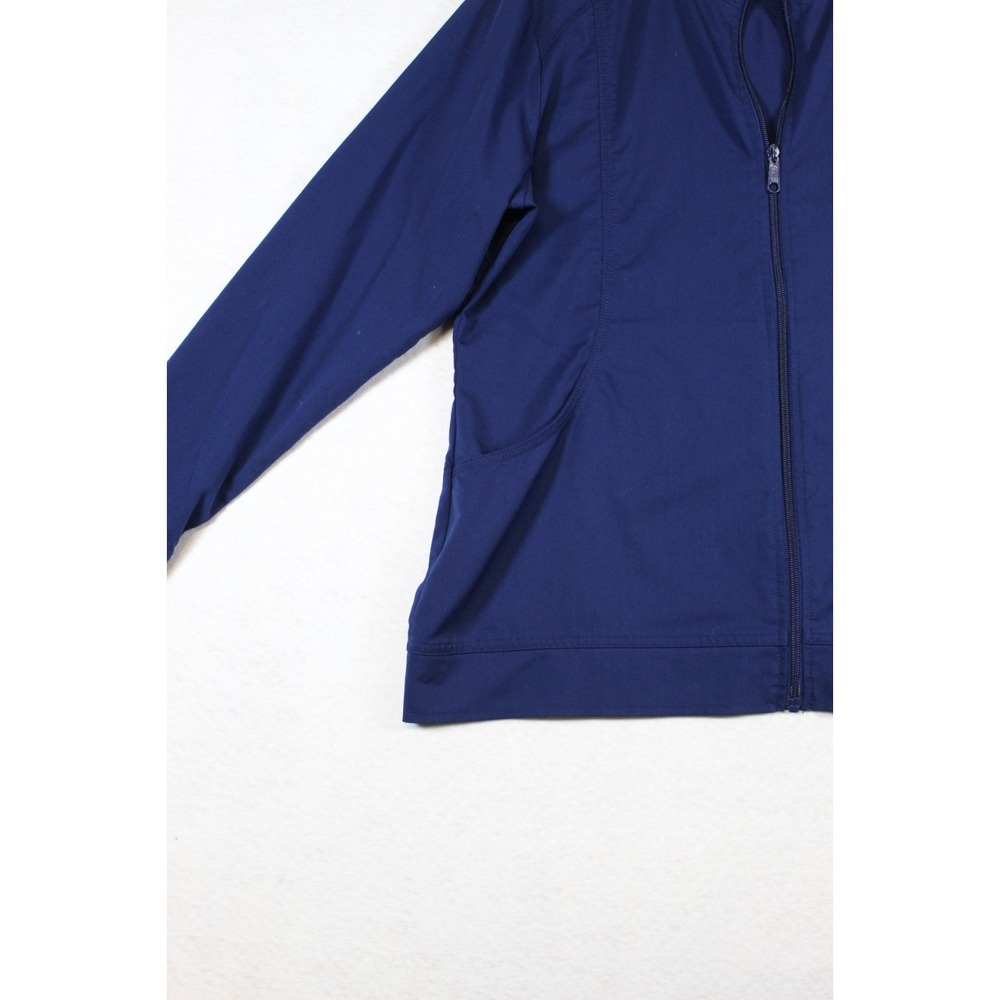 Healing Hands Purple Label Scrub Jacket Womens Large Navy Blue Full Zip Medical - Picture 2 of 9